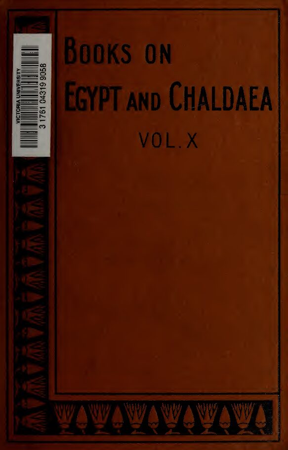A history of Egypt from the end of the Neolithic period to the death of Cleopatra VII, B.C. 30 Vol. 2, by E. A. Wallis — E. A. Wallis Budge
