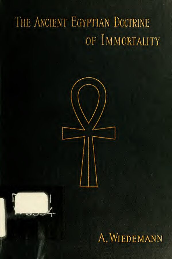 The Ancient Egyptian Doctrine Of The Immortality by A. Wiedeman (1895) — Alfred Wiedemann