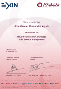 ITIL Certificate