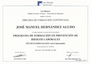 2004 Fundació Bosch i Gimpera - Universidad de Barcelona - Nivel intermedio PRL