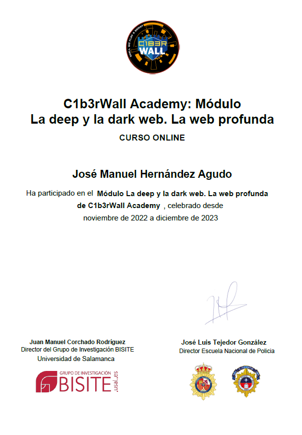 C1B3RWALL Academy - La Deep y la Dark Web. La web profunda