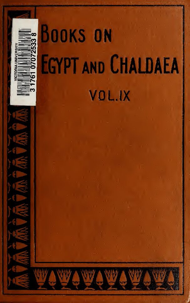 A history of Egypt from the end of the Neolithic period to the death of Cleopatra VII, B.C. 30 Vol. 1, by E. A. Wallis — Georges Perrot & Charles Chipiez
