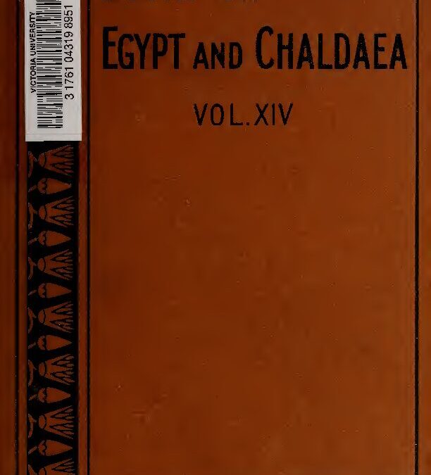 14 – A history of Egypt from the end of the Neolithic period to the death of Cleopatra VII, B.C. 30 Vol. 6, by E. A. Wallis