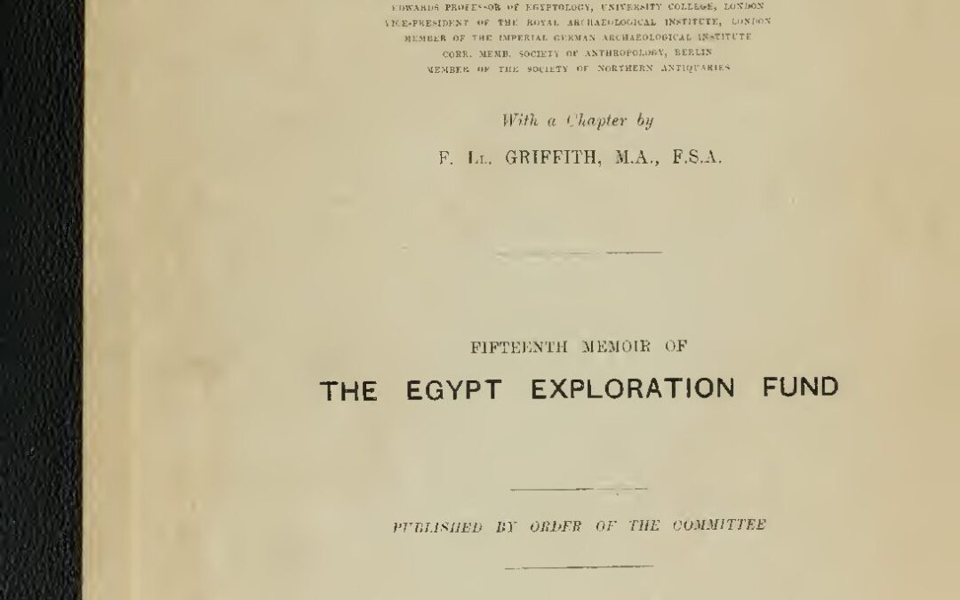 63 – Deshasheh by W. M. F. Petrie (1897)
