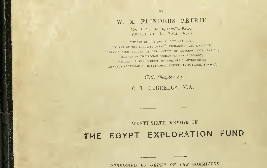 86 – Ehnasya, 1904 by W. M. F. Petrie (1905)