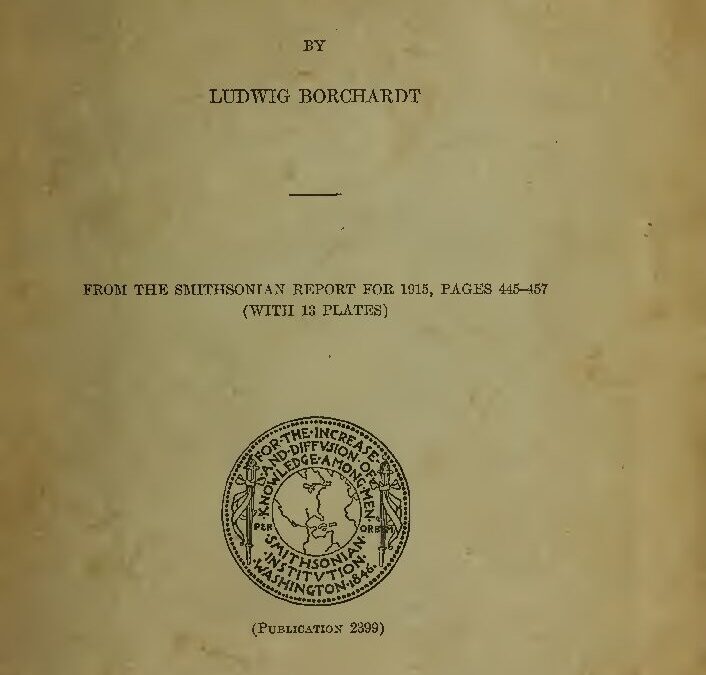 88 – Excavations at Tell el-Amarna, Egypt, in the 1913-1914 by L. Borchardt (1916)